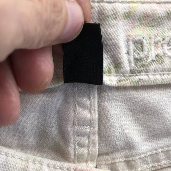 Gap Womens Jeans Size 6/28 Premium Super Skinny Floral Casual Chic Cream Denim - Picture 8 of 15